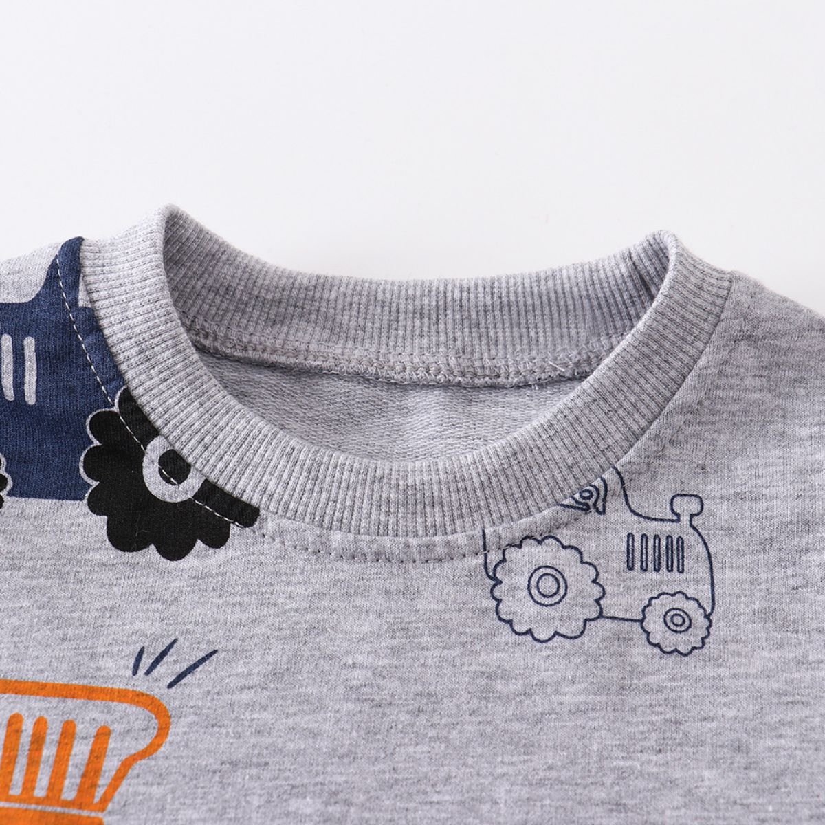 Boys' sweatshirt knitted terry cotton long sleeve cartoon sweatshirt