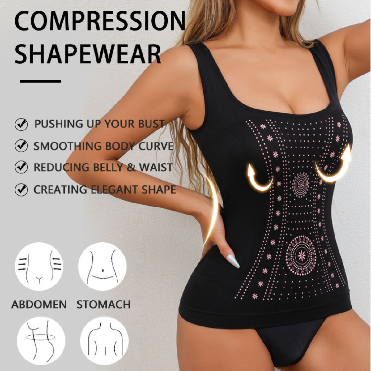 Seamless enhanced one-piece body shaper, tummy-lifting, hip-lifting, elastic slimming clothing, body shaping, large size corset