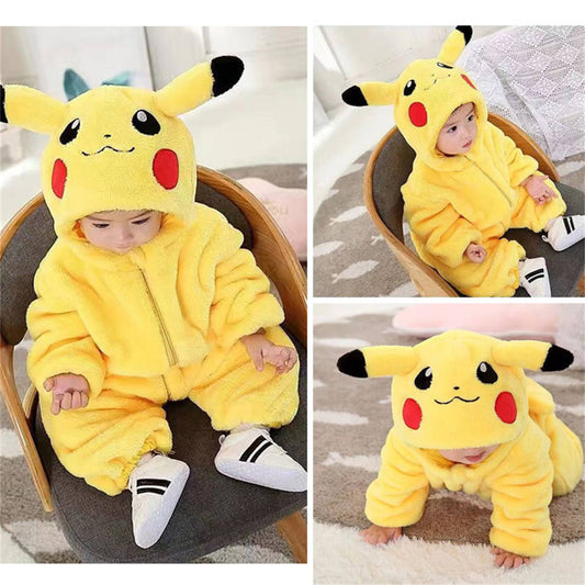 Newborn baby romper animal shape one-piece pajamas