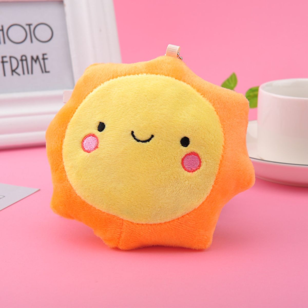 Stars, moon, sun, white clouds plush pendant toys