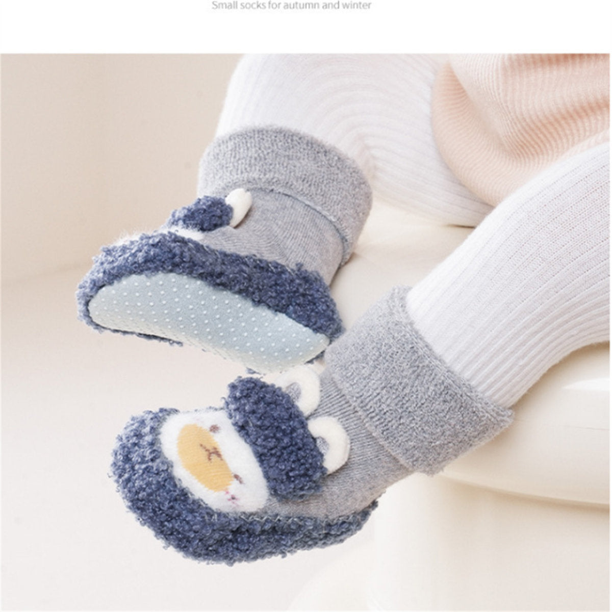 Baby Boys and Girls Winter Cute Rabbit Pattern Non-slip Warm Cotton Shoes