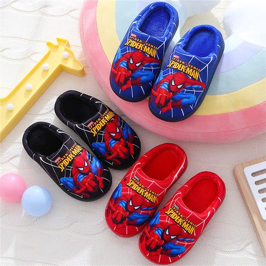 Spider-Man waterproof and non-slip casual cotton slippers for boys