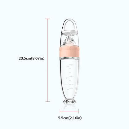 Baby Rice Paste Bottle with Squeeze Spoon