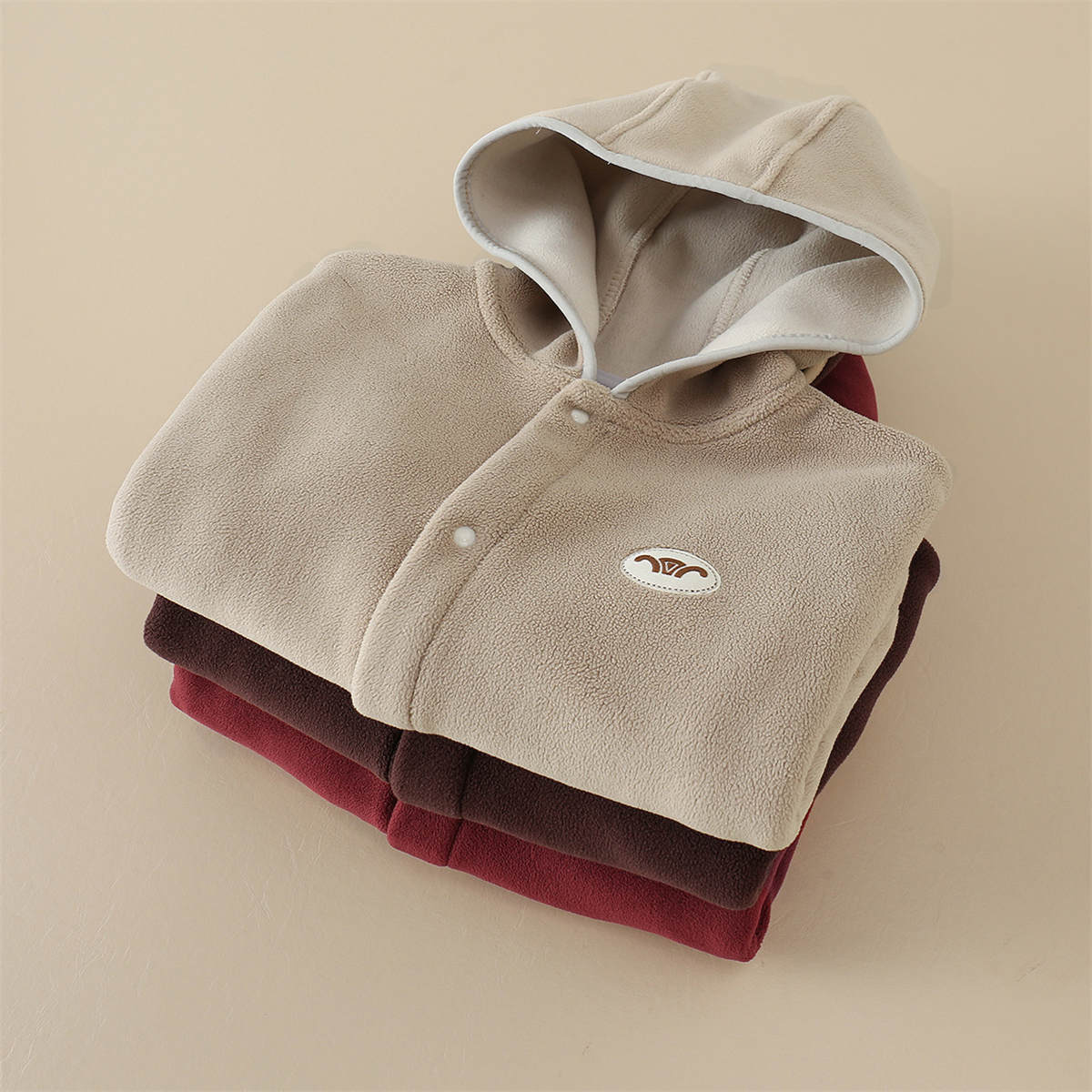 Baby boy winter hooded fleece top