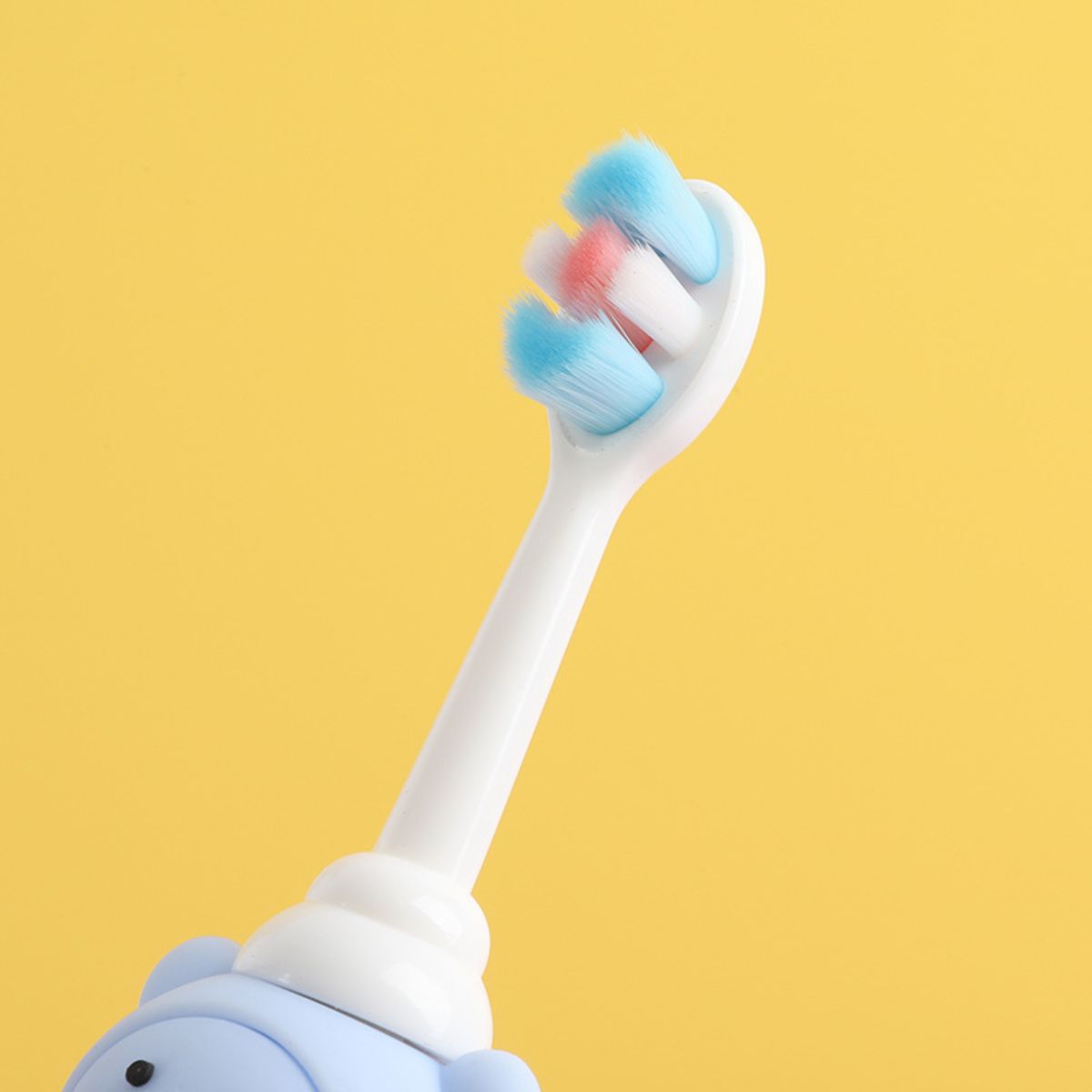 Children's toothbrush bear oral cleaning tooth protection split flower head toothbrush