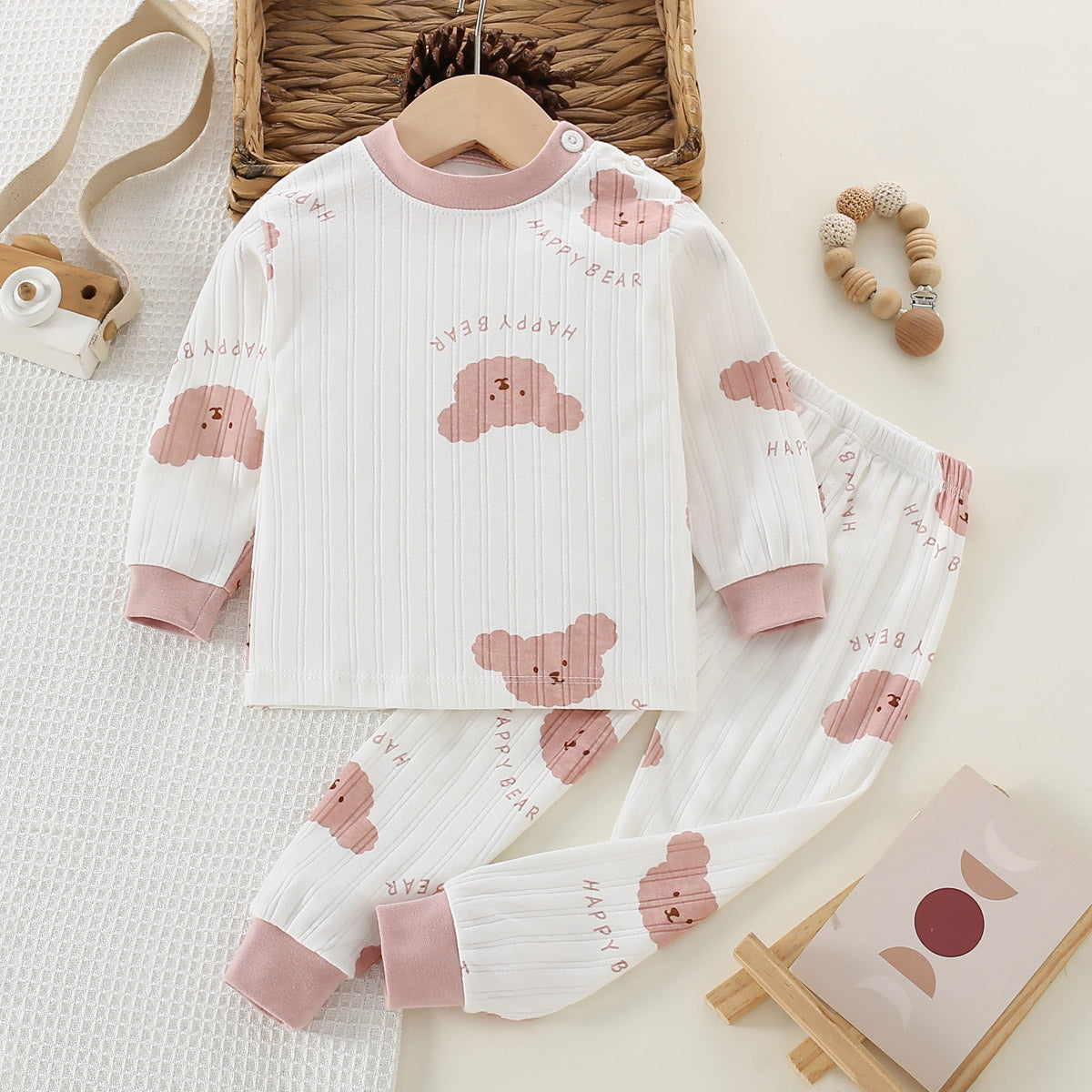 Girls cute pure cotton home wear set