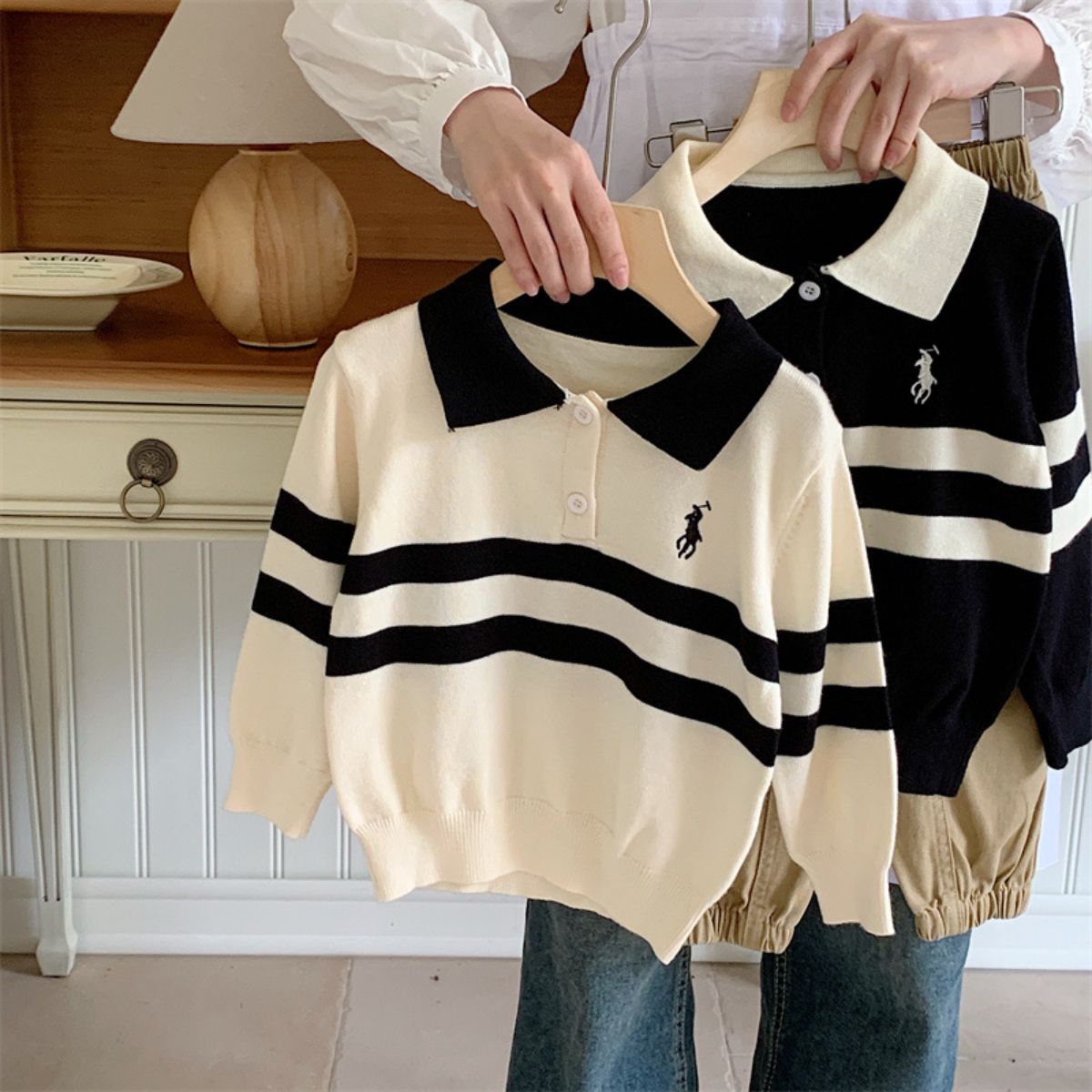 Boys Lapel Sweater