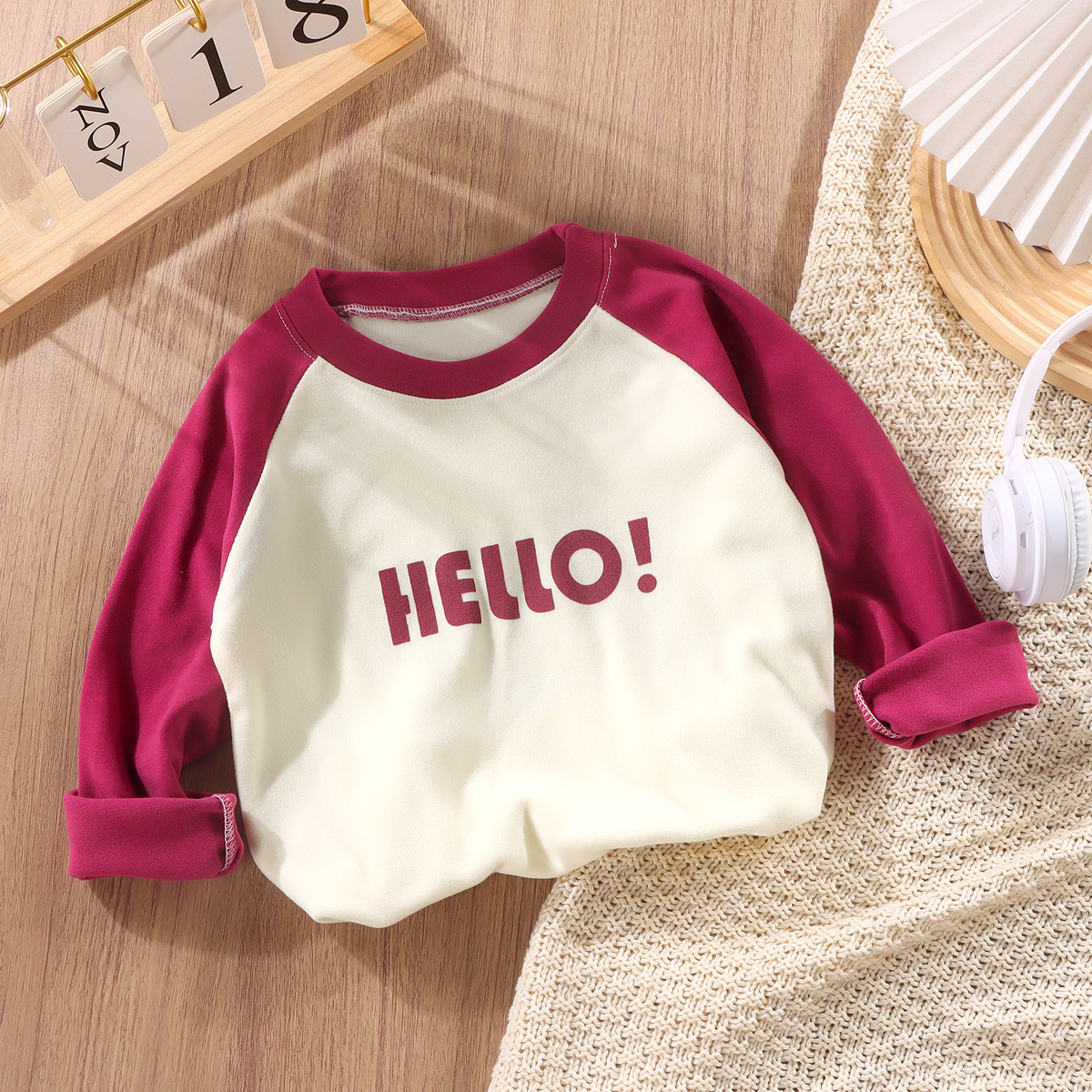 Baby casual long-sleeved T-shirts for toddlers and girls