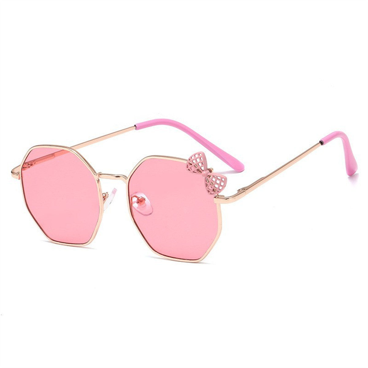 Children's Fashion Bow Irregular Metal Sunglasses