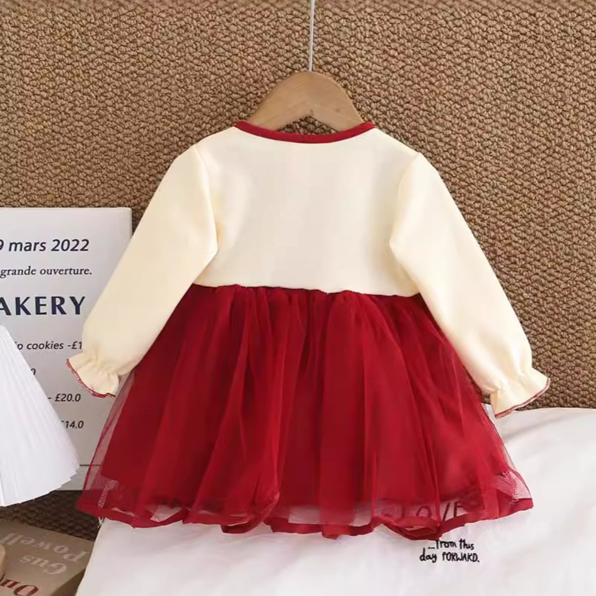 Girls princess dress autumn new style children's gauze skirt children baby girl fake two-piece skirt