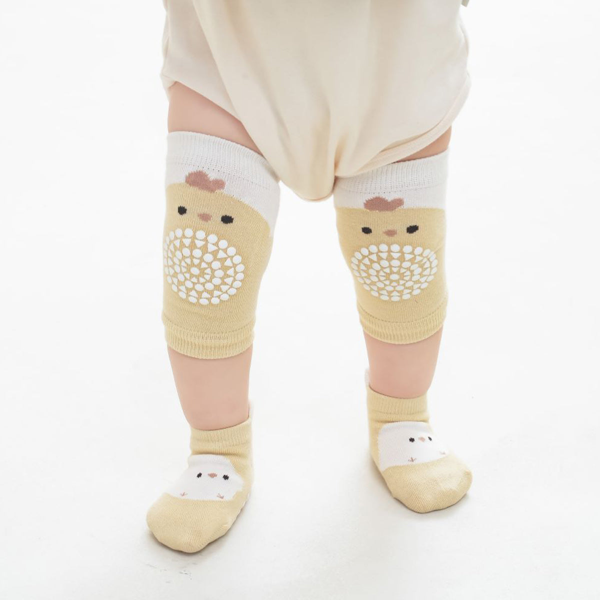 Children's cartoon animal dotted anti-slip knee socks set