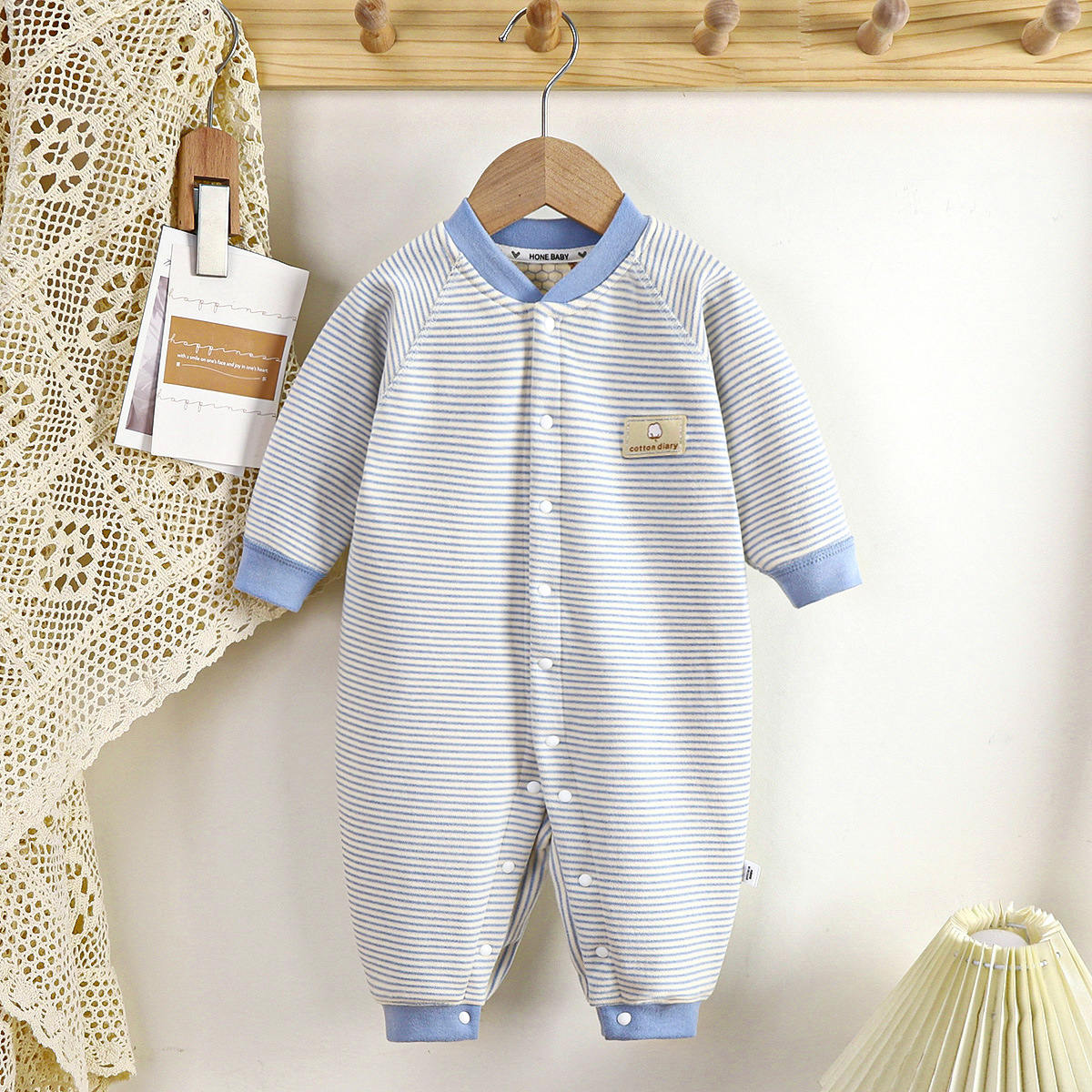 Baby thermal underwear pajamas long sleeve romper