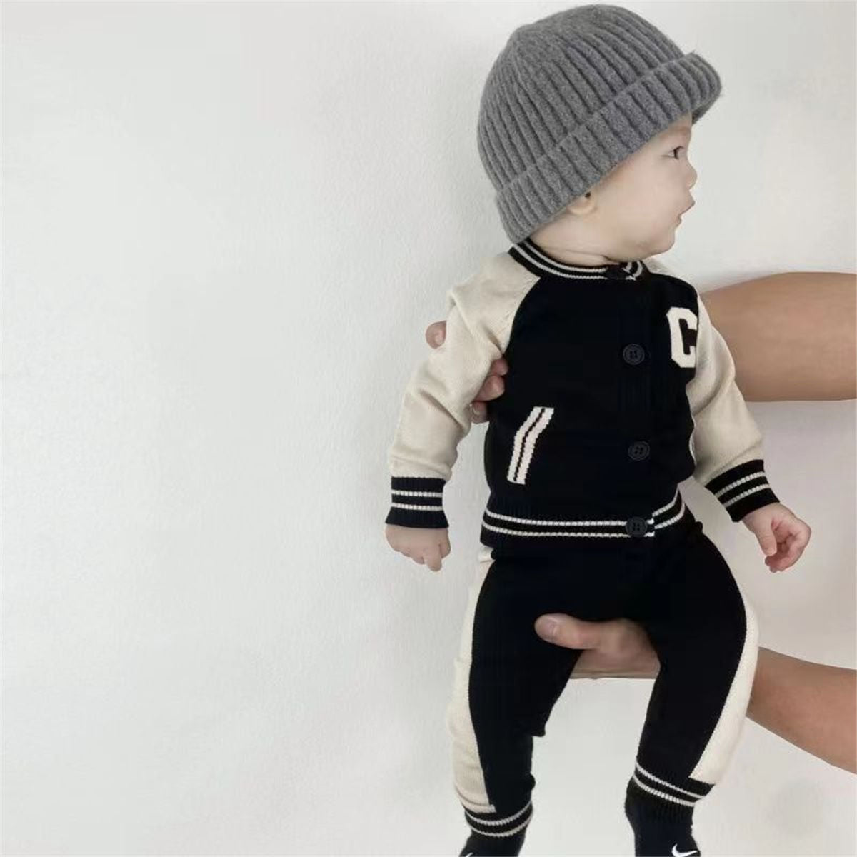 baby sweater knitted two piece set