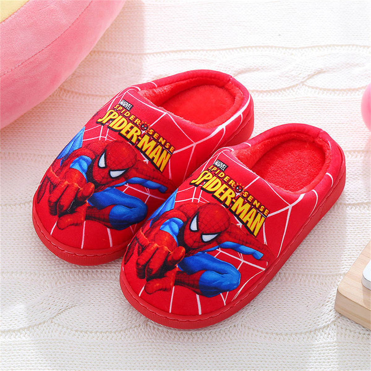 Spider-Man waterproof and non-slip casual cotton slippers for boys