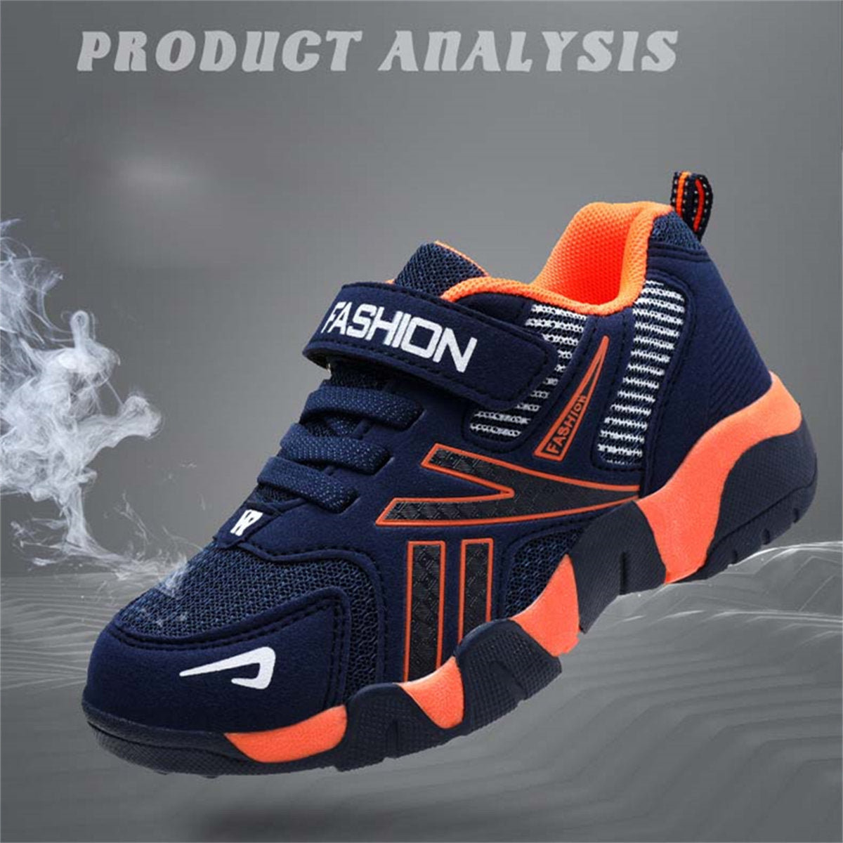 Medium and large boys' color matching cool style warm sports casual versatile sports shoes