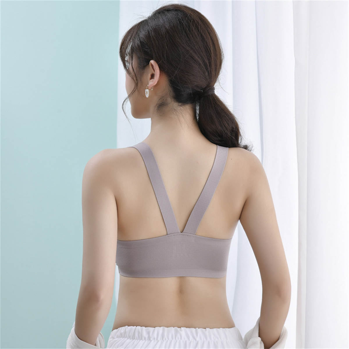 Bra front buckle adjustable underwear side breasts sports bra for women