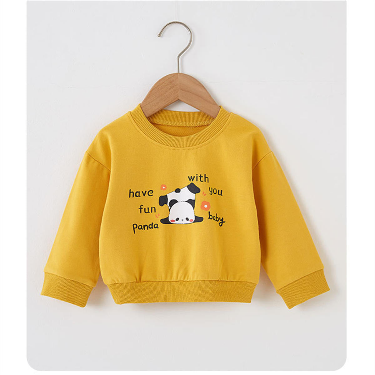 Infant cartoon spring and fall long-sleeved sweater