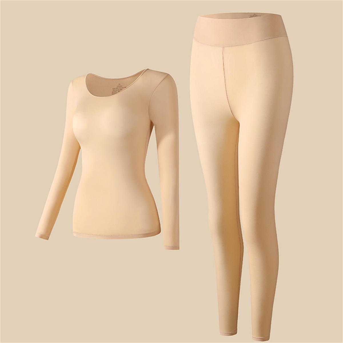 Skin-beautifying clothing high elastic ultra-thin autumn clothing and long johns set