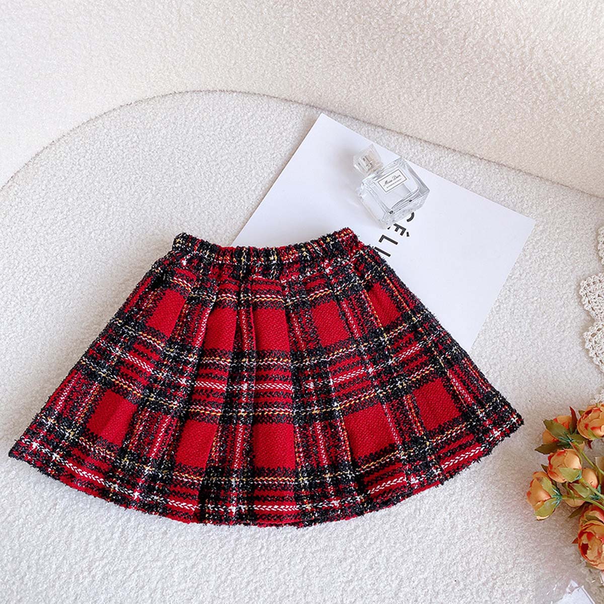 Girls autumn and winter ladies style Chanel style short skirt two-piece suit