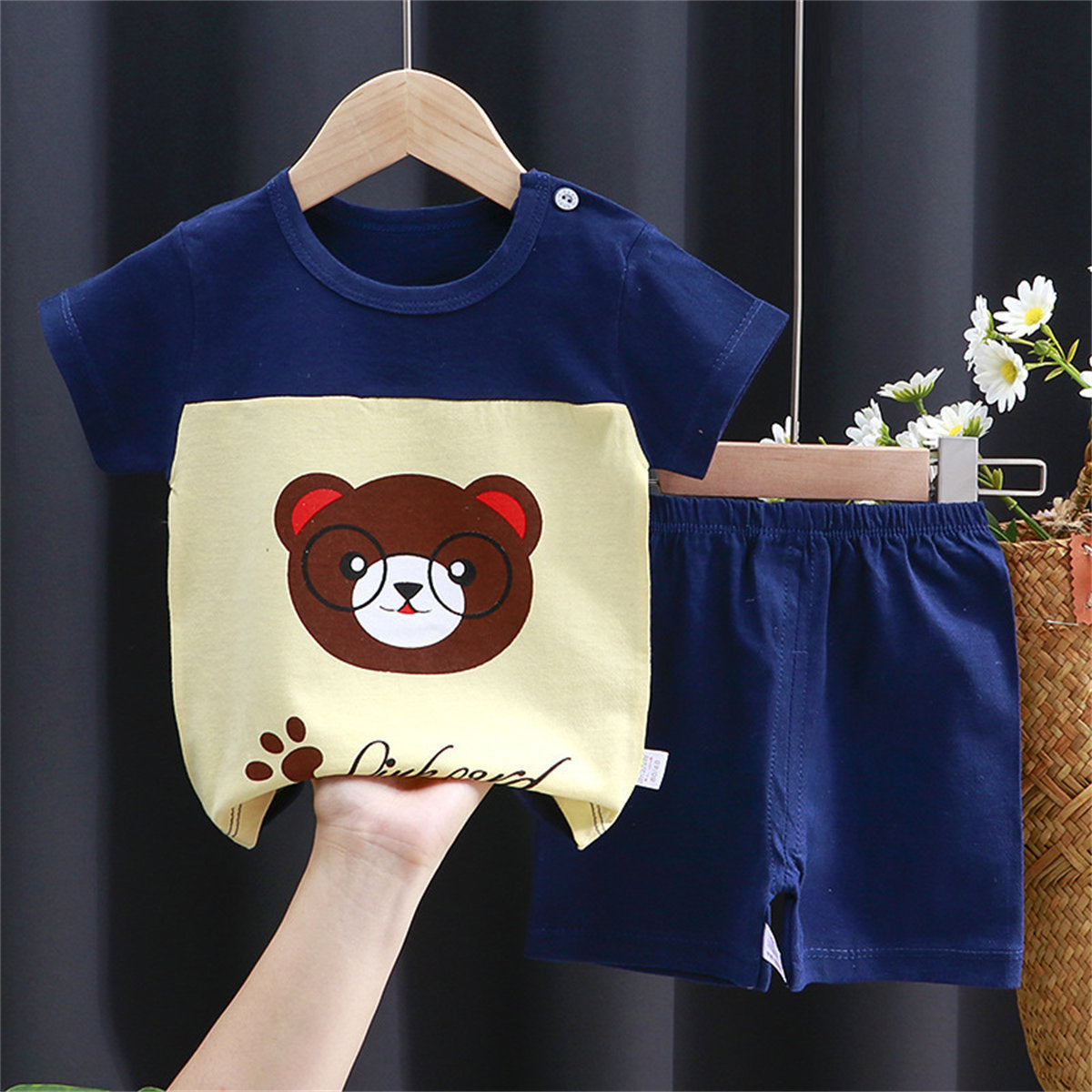 Children's animal short-sleeved suit