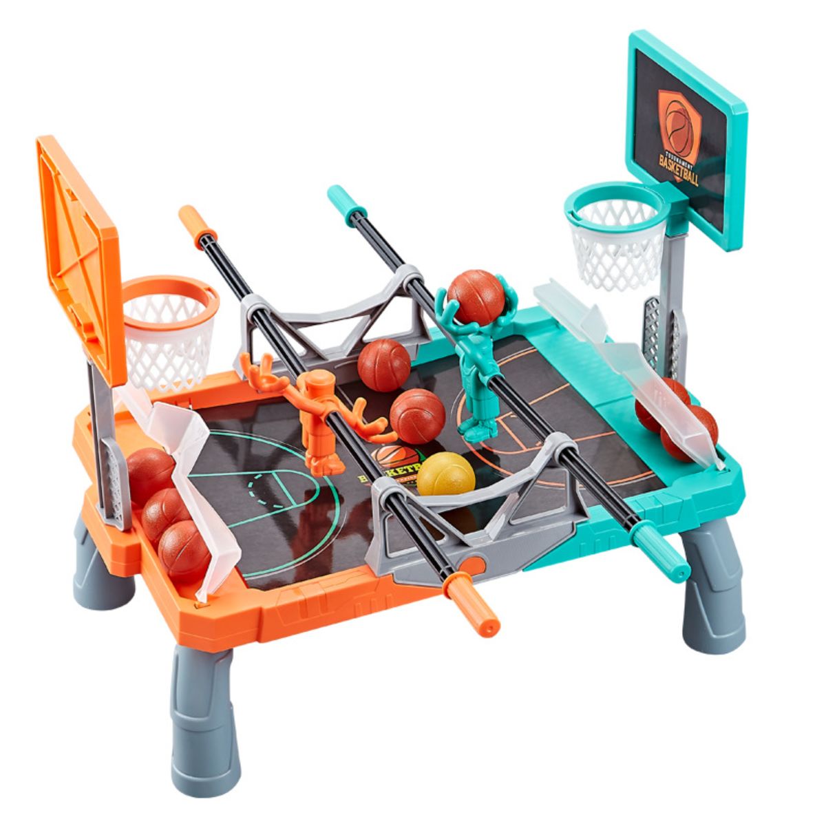 Children's desktop basketball shooting machine finger catapult ball table game