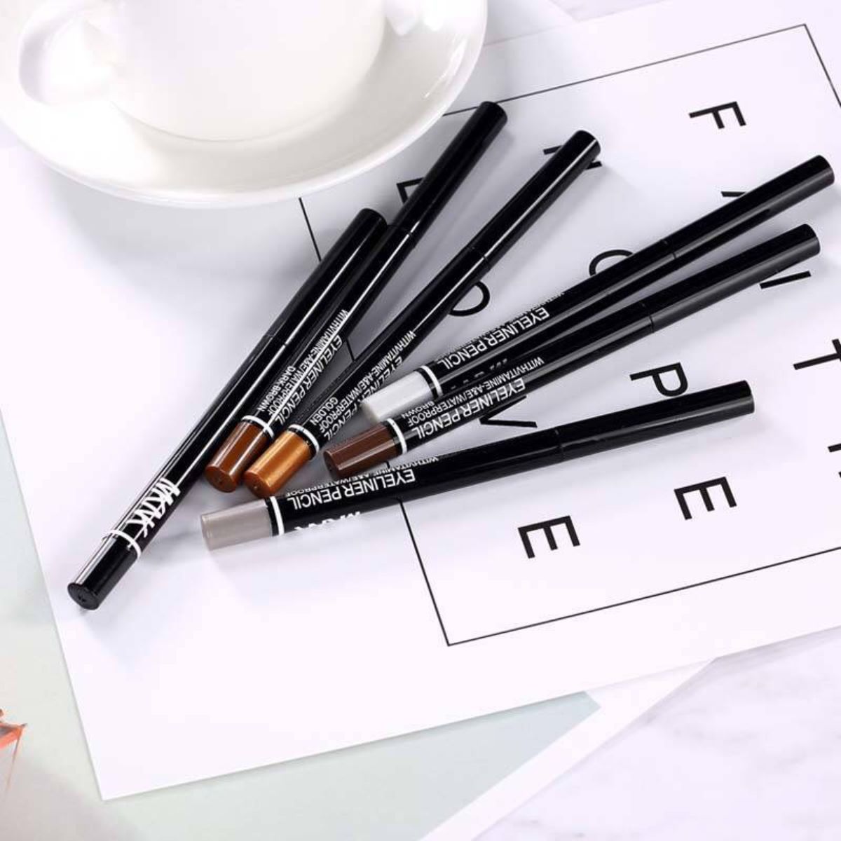 Waterproof and sweat-proof eyeliner gel pen Eyeliner cream pen Eyeliner pen hard head