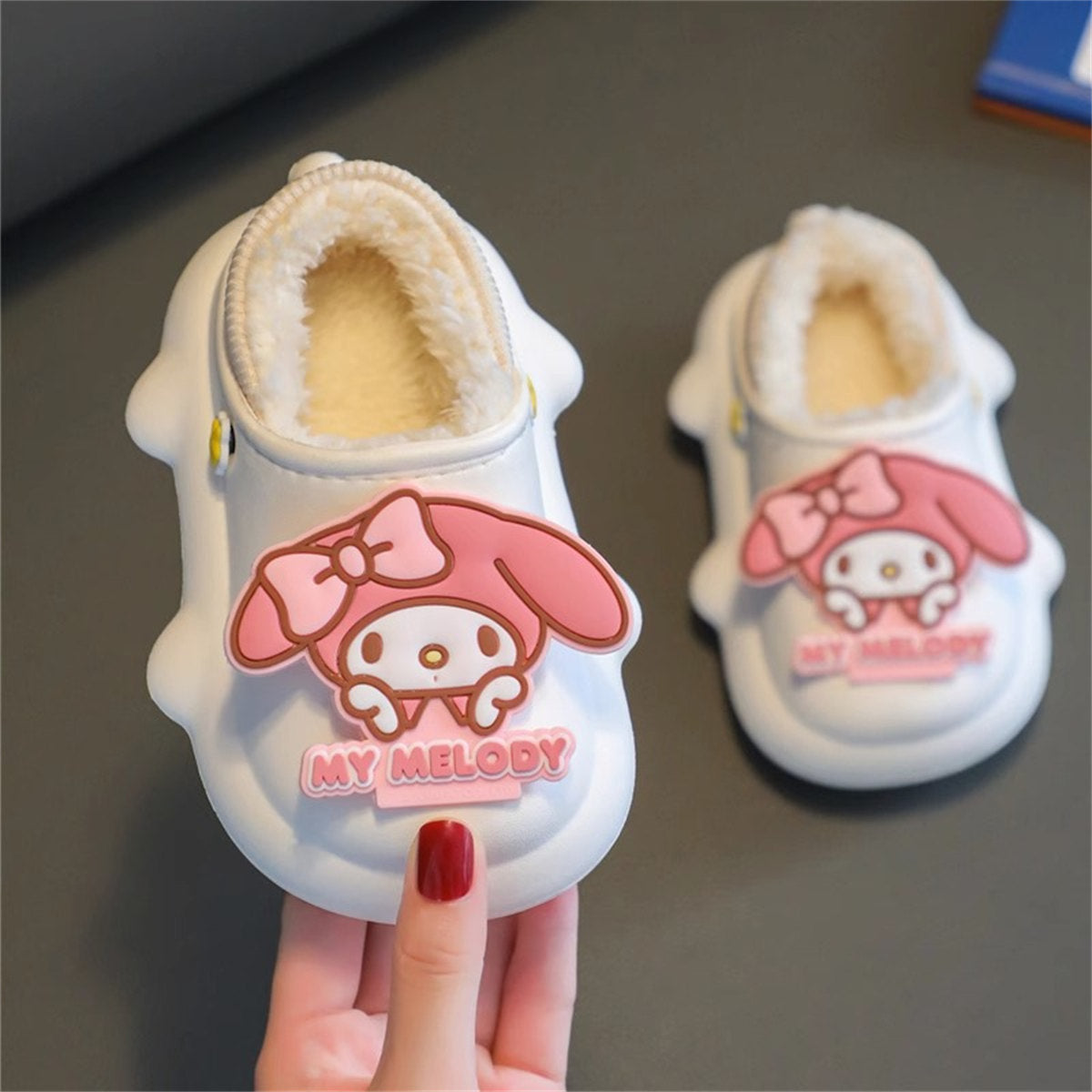 Children's girls autumn and winter Sanrio cute cartoon warm home cotton slippers