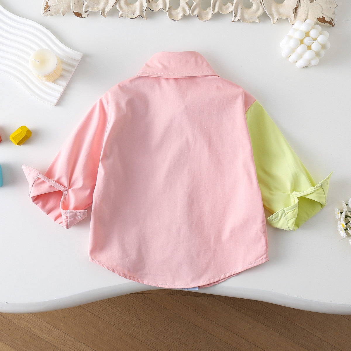 Autumn long-sleeved loose shirt for small and medium-sized children and girls