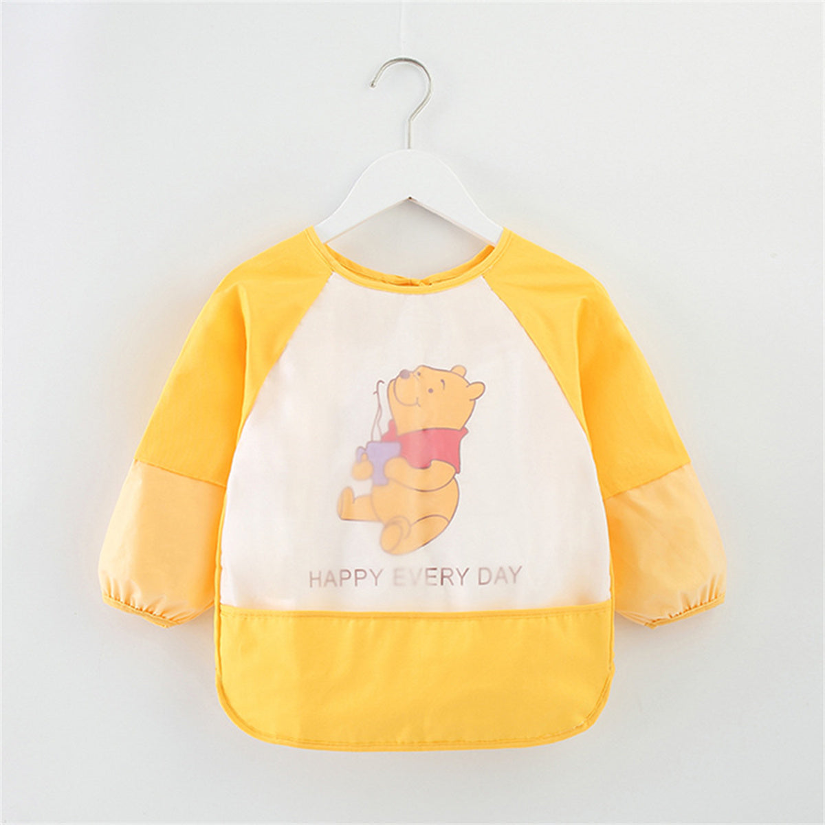 Baby eating overalls waterproof and dirt-proof children's apron drawing clothes long-sleeved bib