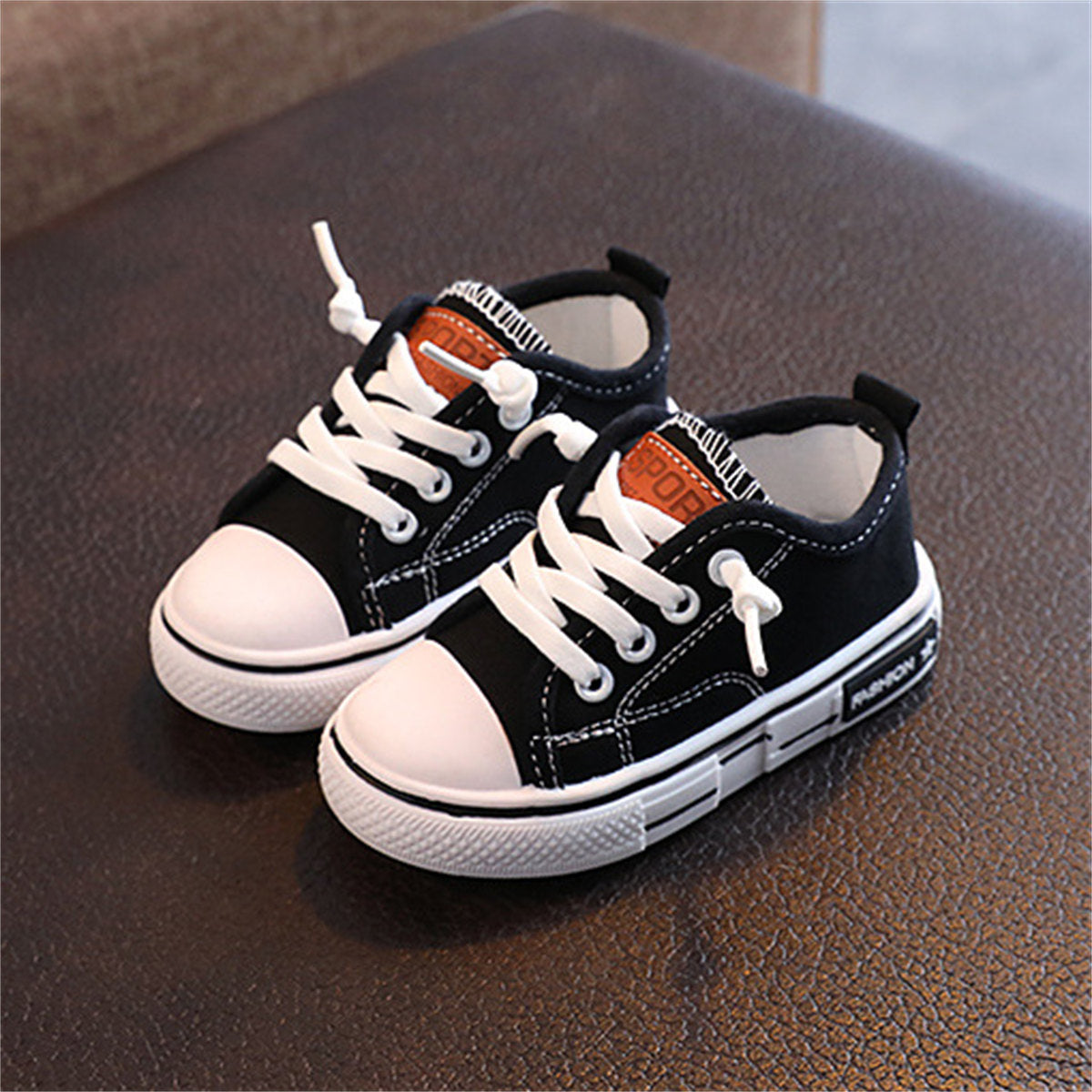 Children's and boys' spring and autumn simple casual non-slip lightweight low-top canvas shoes