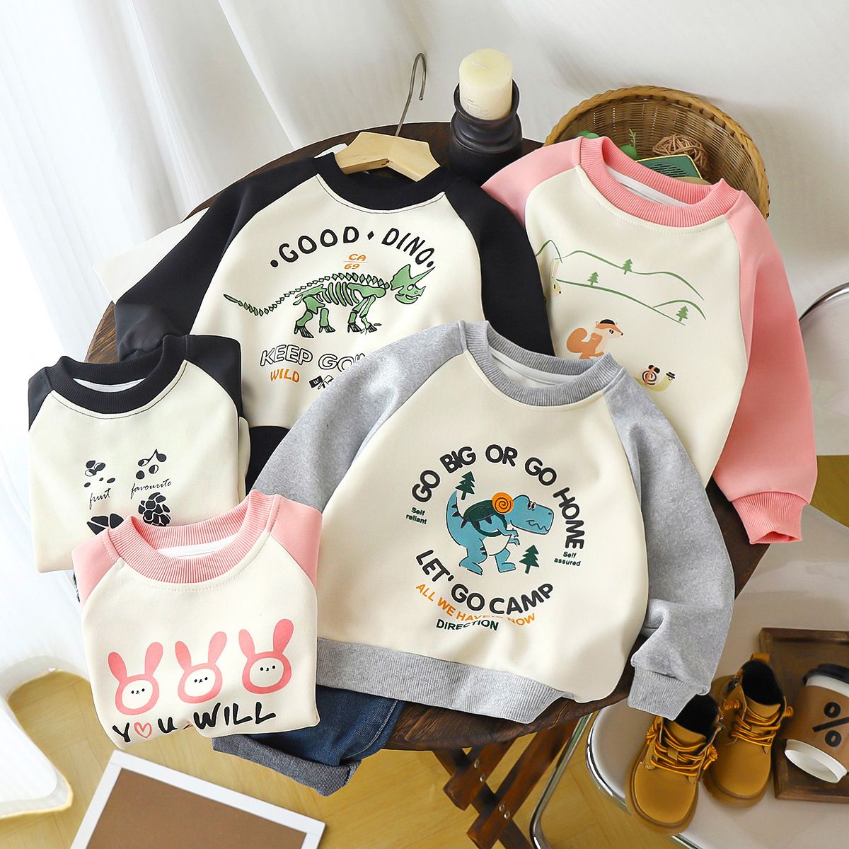 New autumn baby sweatshirts for children long sleeves children's round neck girls' bottoming shirts tops boys' children's clothing