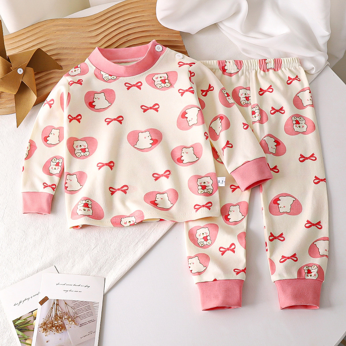 Children's underwear set pure cotton pajamas baby 2 piece set