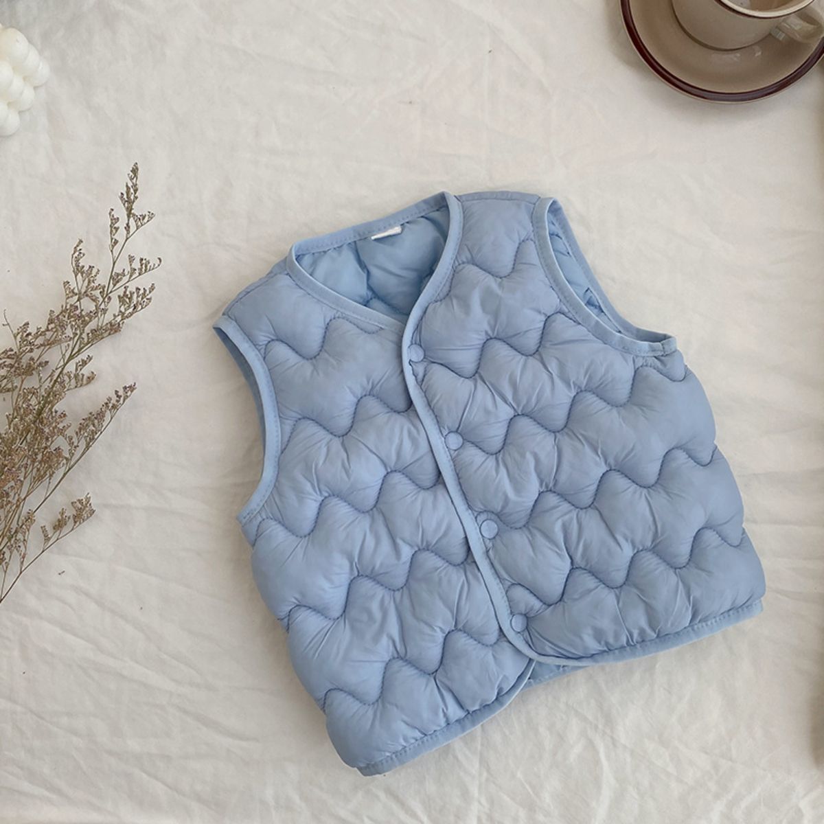 Children's down cotton vest