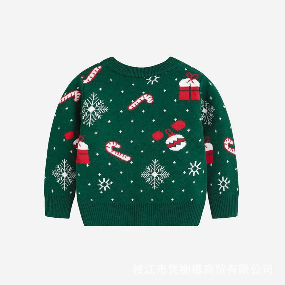 Autumn and winter children's cartoon Christmas sweater for girls and babies cute bottoming pullover knitted tops