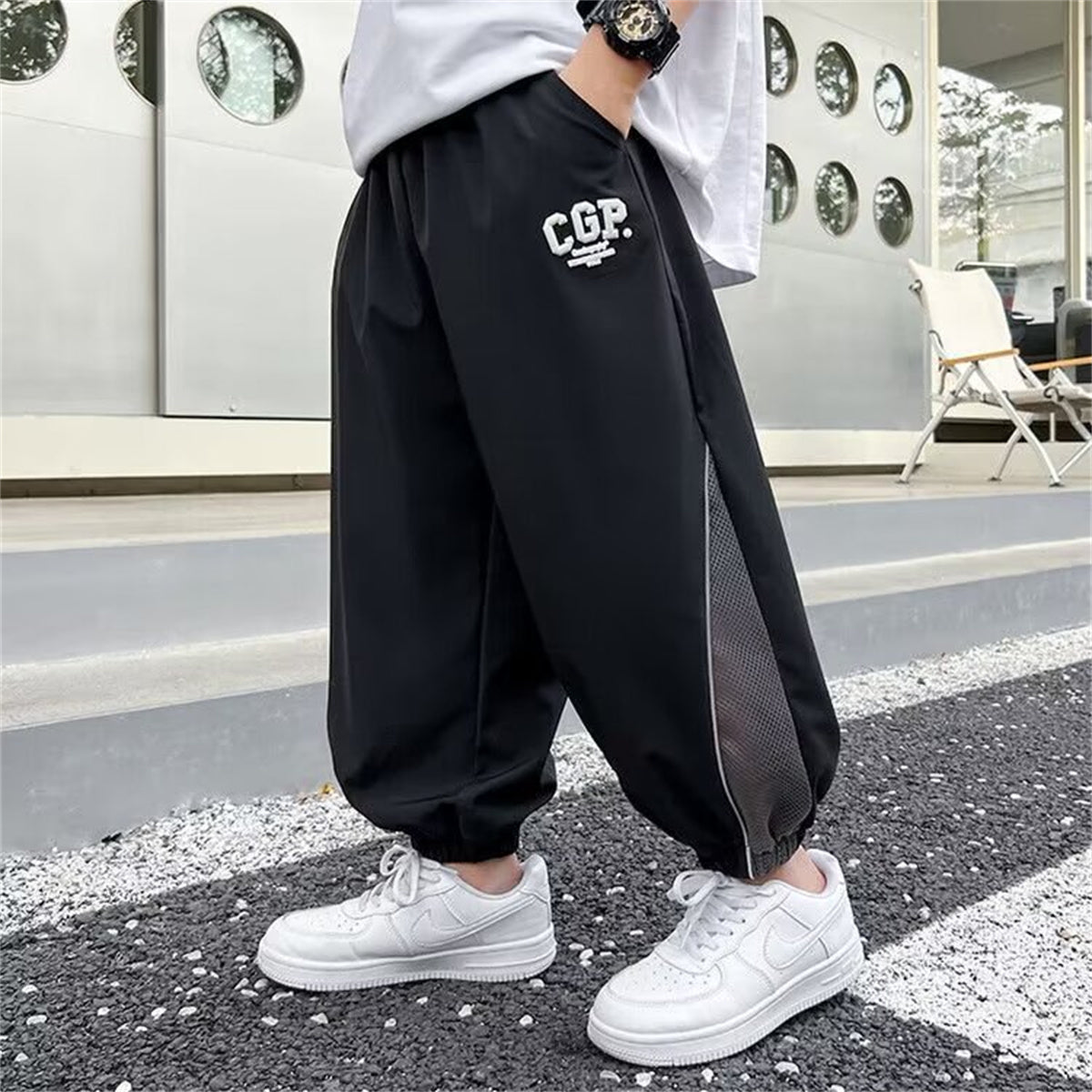 Boys' Simple Sporty Breathable Comfort Woven Pants