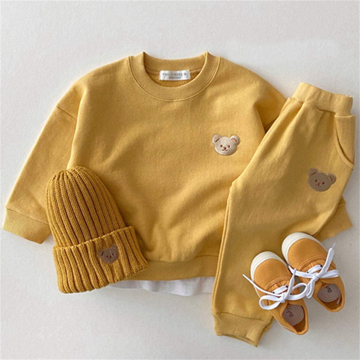 baby sweatshirt pants bear two piece set