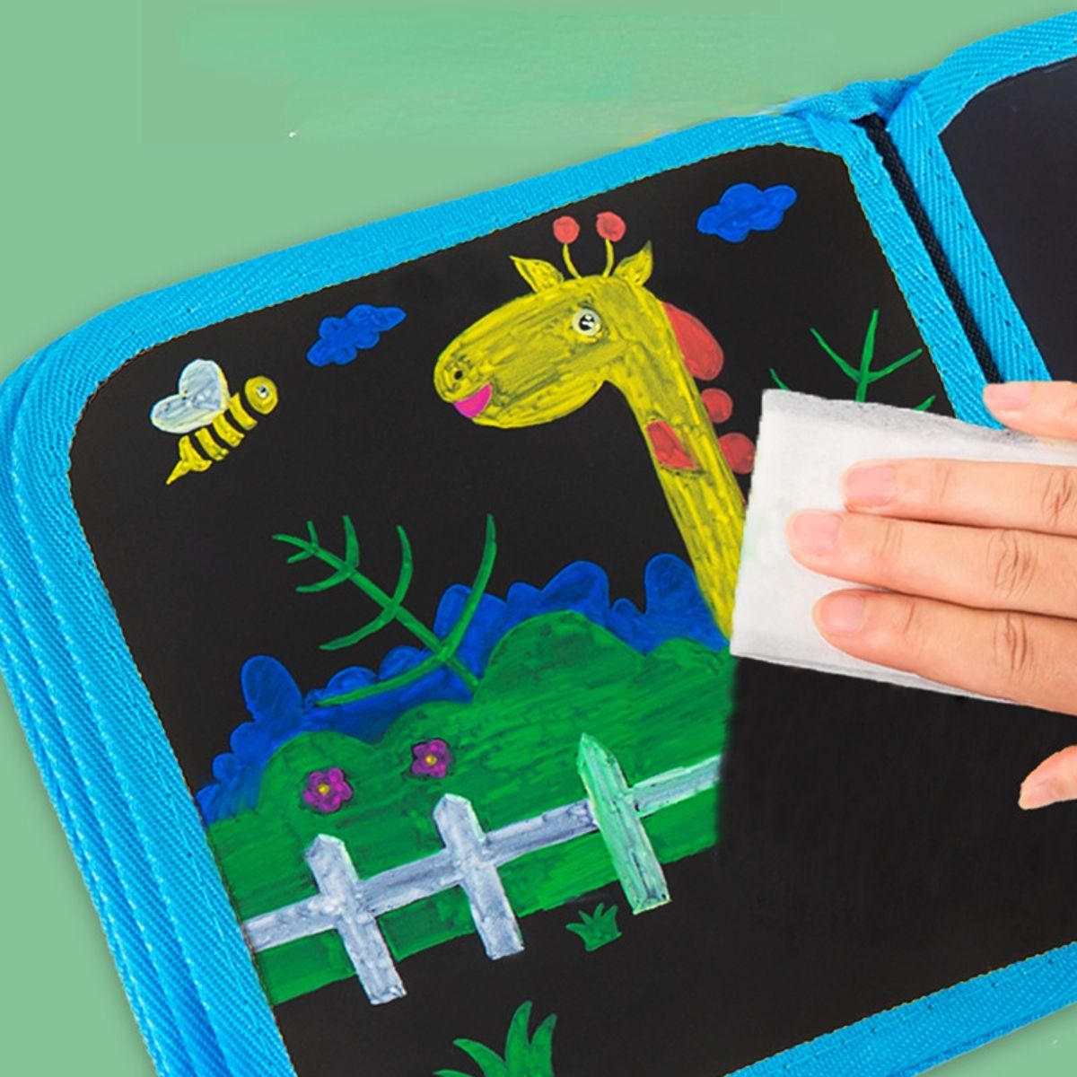 Erasable portable graffiti drawing board