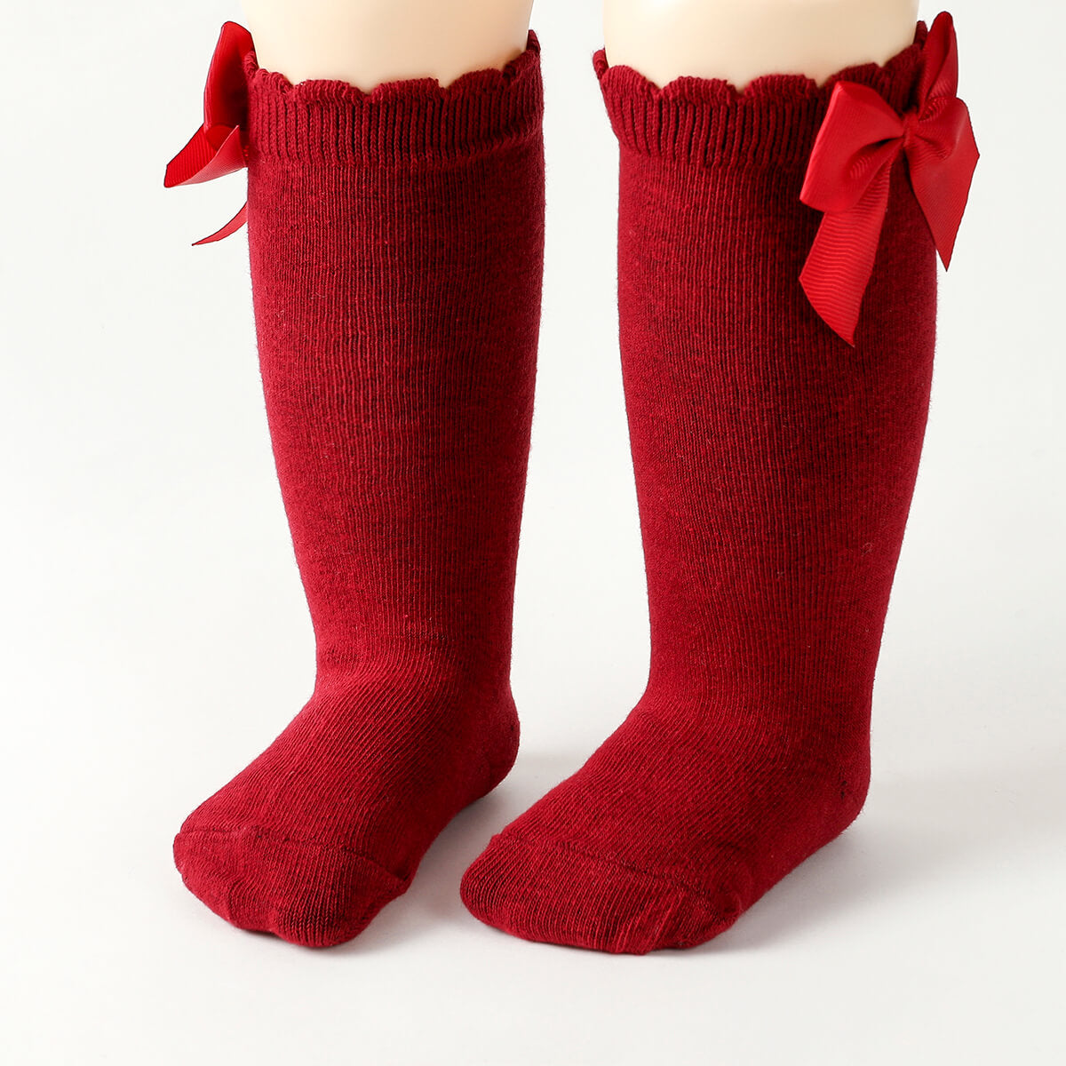 Children's Bowknot Knee-High Stockings