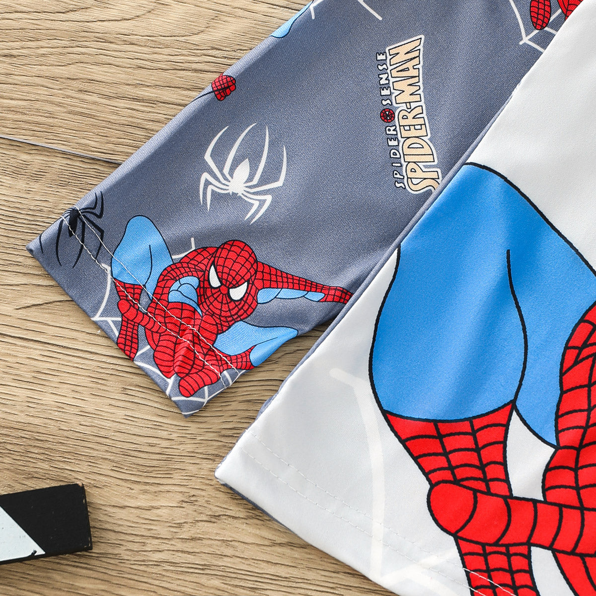 Boys Cartoon Spiderman Pattern Pajamas Home Clothes Long Sleeve Set