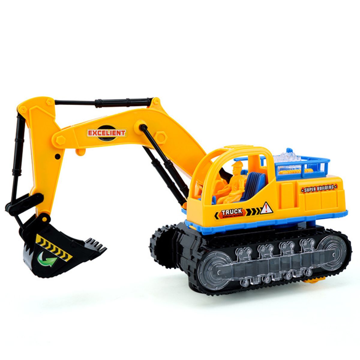 Electric sound and light engineering excavator toy