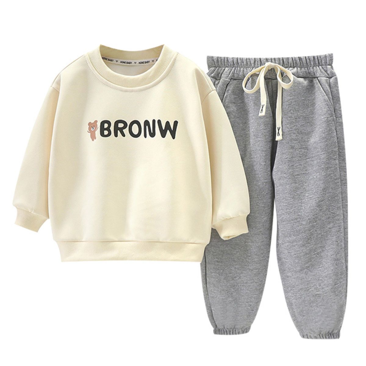 Boys suits spring and autumn new children's sweatshirts for middle and large children sports casual loose two-piece suits