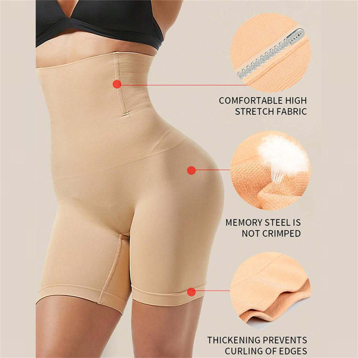 Pregnant mother high waist hip lifting postpartum boxer one-piece belly-controlling panties