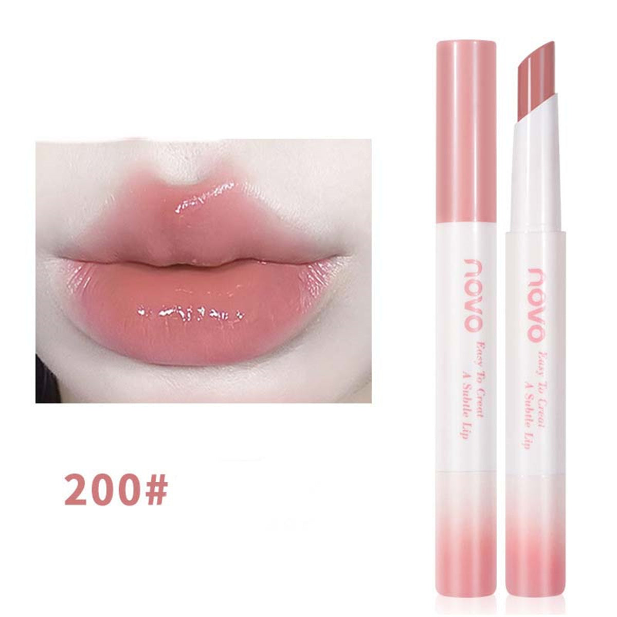 Watery mirror lip glaze does not stick to cups and does not fade. Party-style moist lip glaze