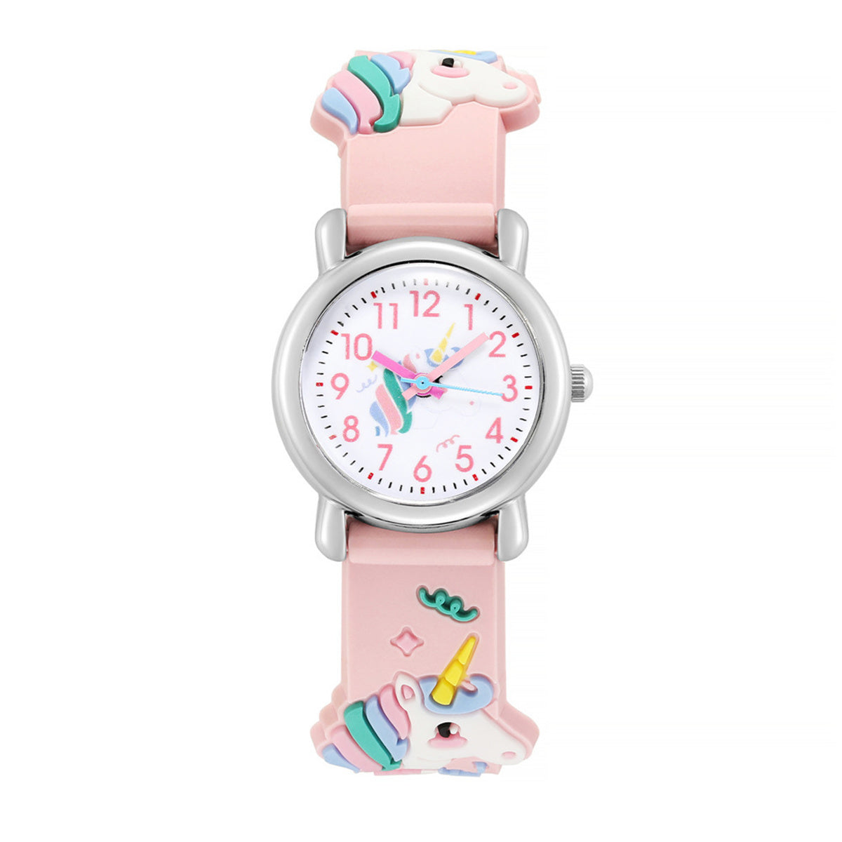 Children Girls Watch Cute 3D Unicorn Pattern Quartz Watch