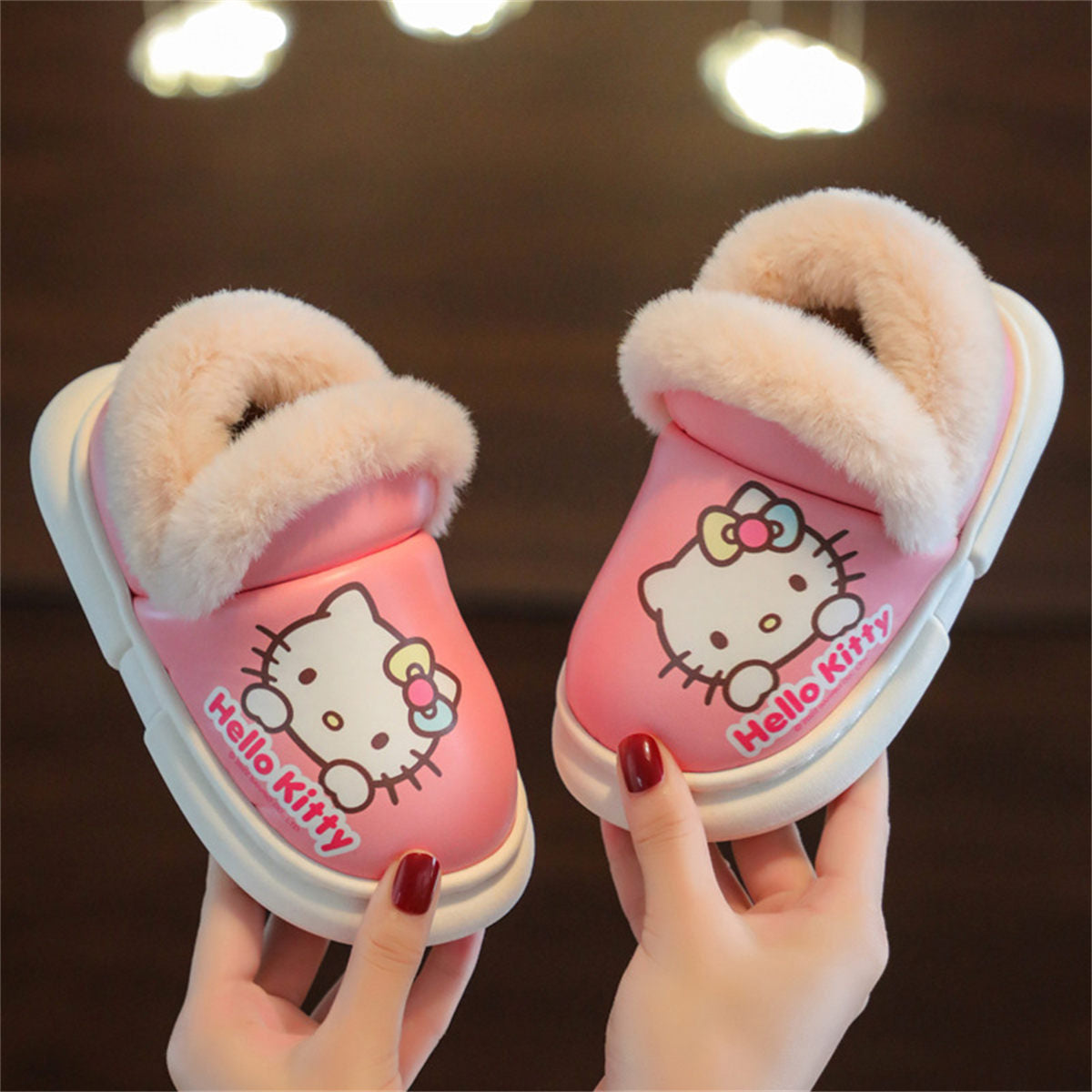 Winter Kate Cat Pattern Waterproof Warm Clothes Pullover for Kids and Girls