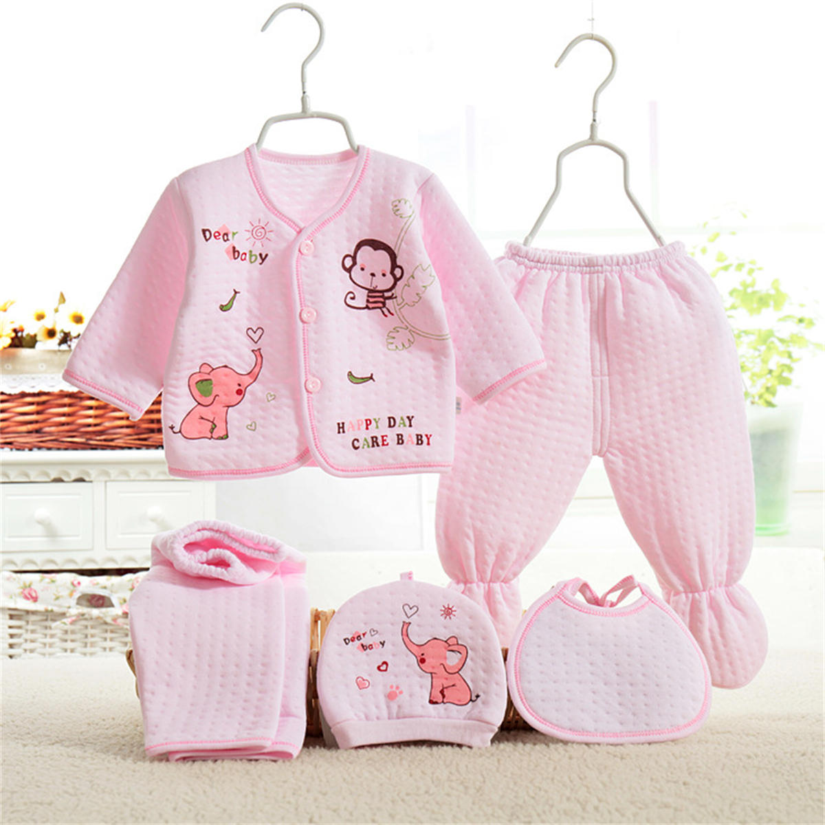 Cotton Baby Underwear 5 Piece Newborn Gift Set