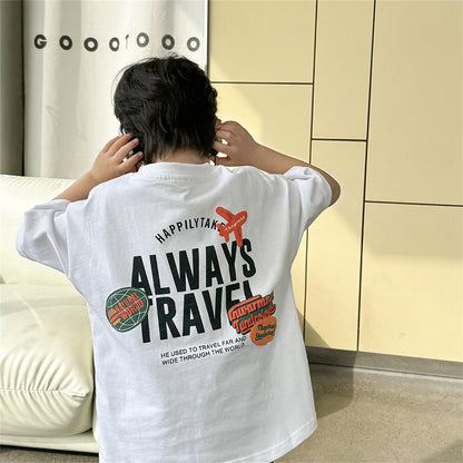 Airplane Print T-Shirt