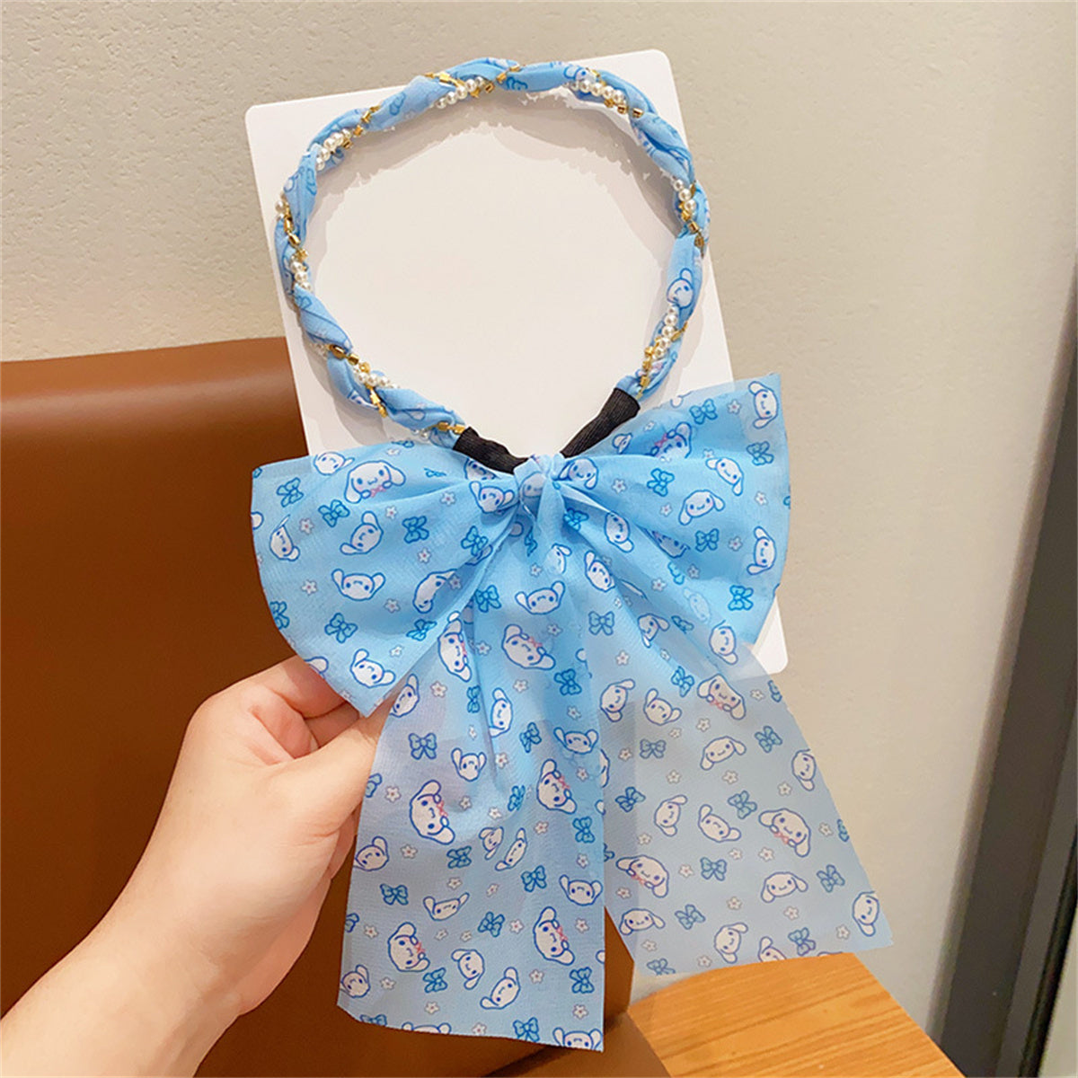 Children's headband Sanrio pattern bow tie pearl style fairy princess style