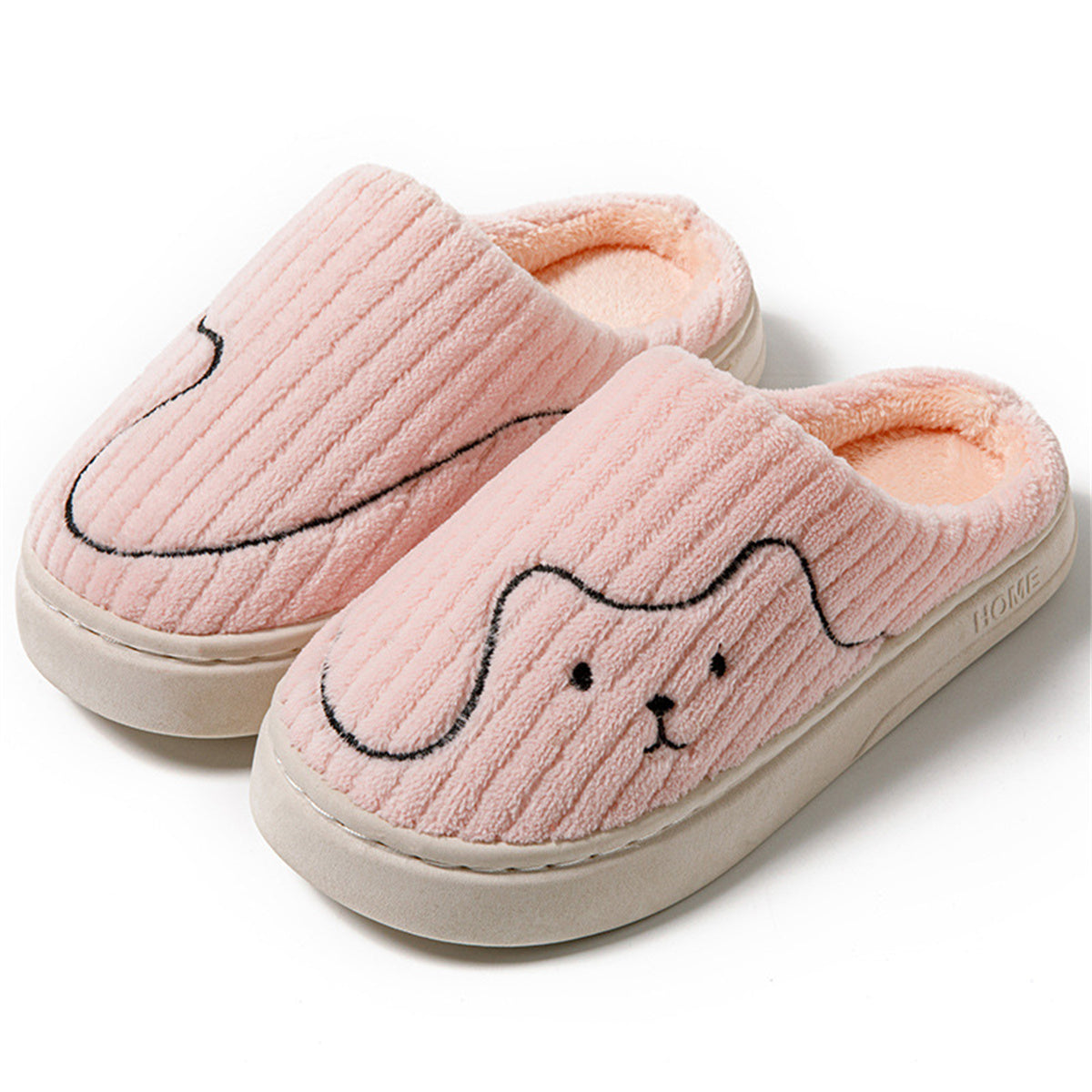 Slippers cartoon cute cotton sole autumn and winter indoor home warm and comfortable slippers