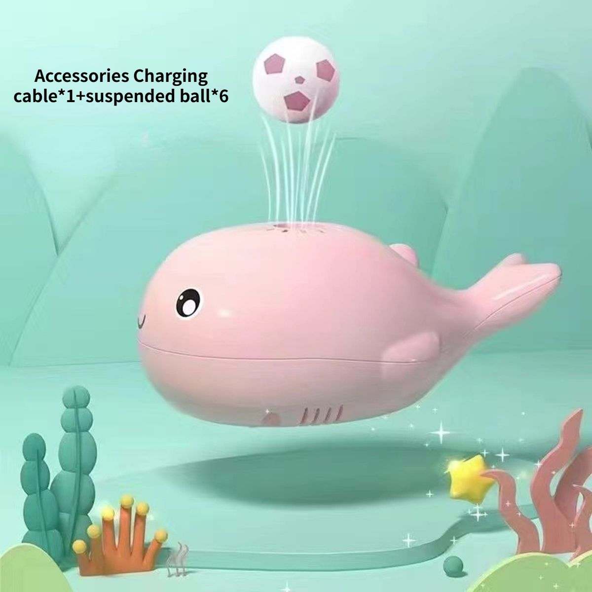 Whale floating ball children's toy